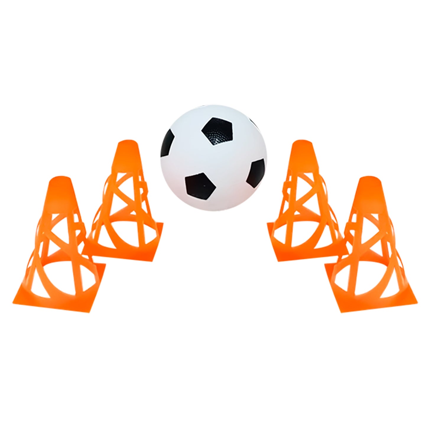 Balon de Futbol con 4 conos