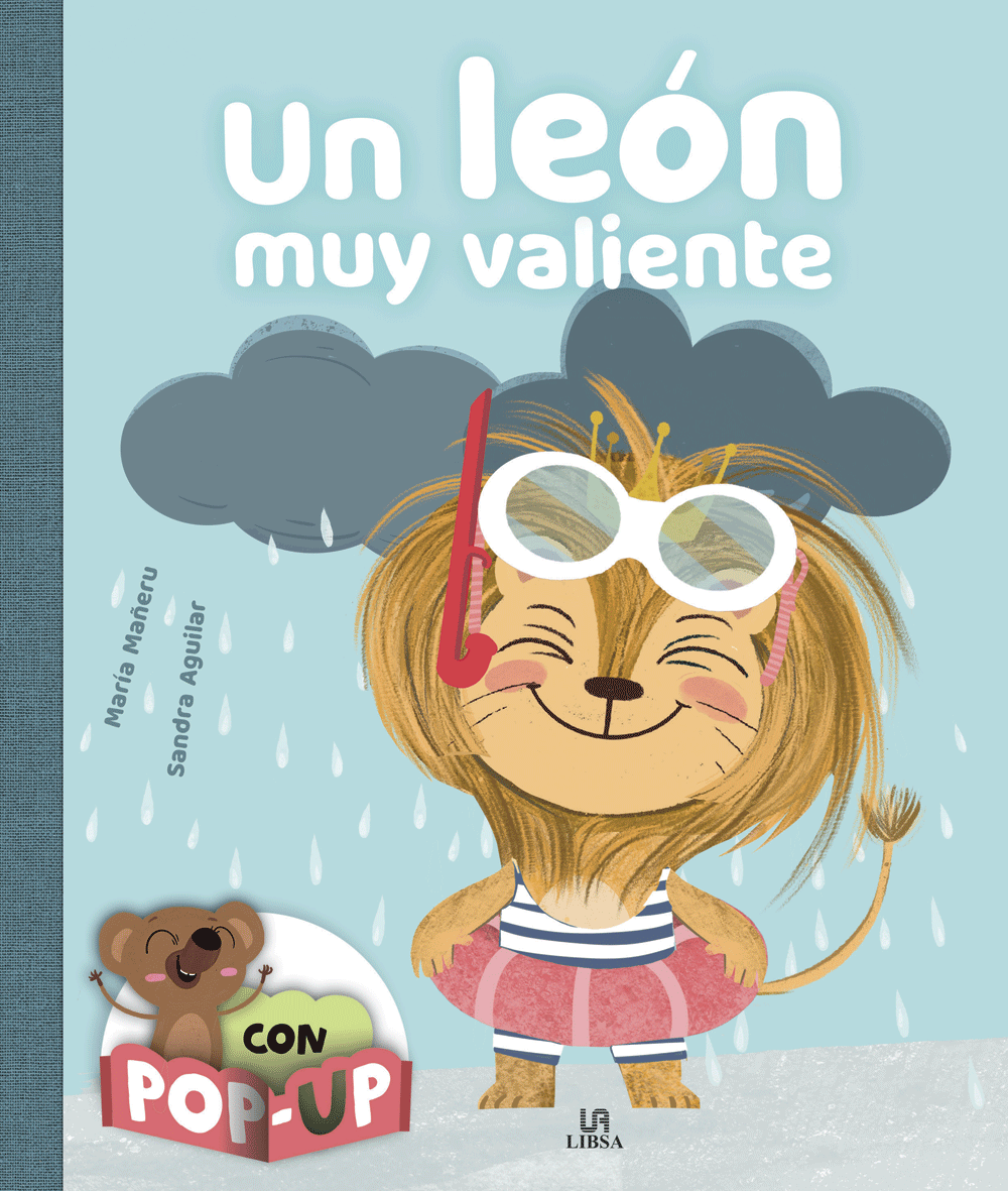 UN LEON MUY VALIENTE ABRAZOS CON POP UP