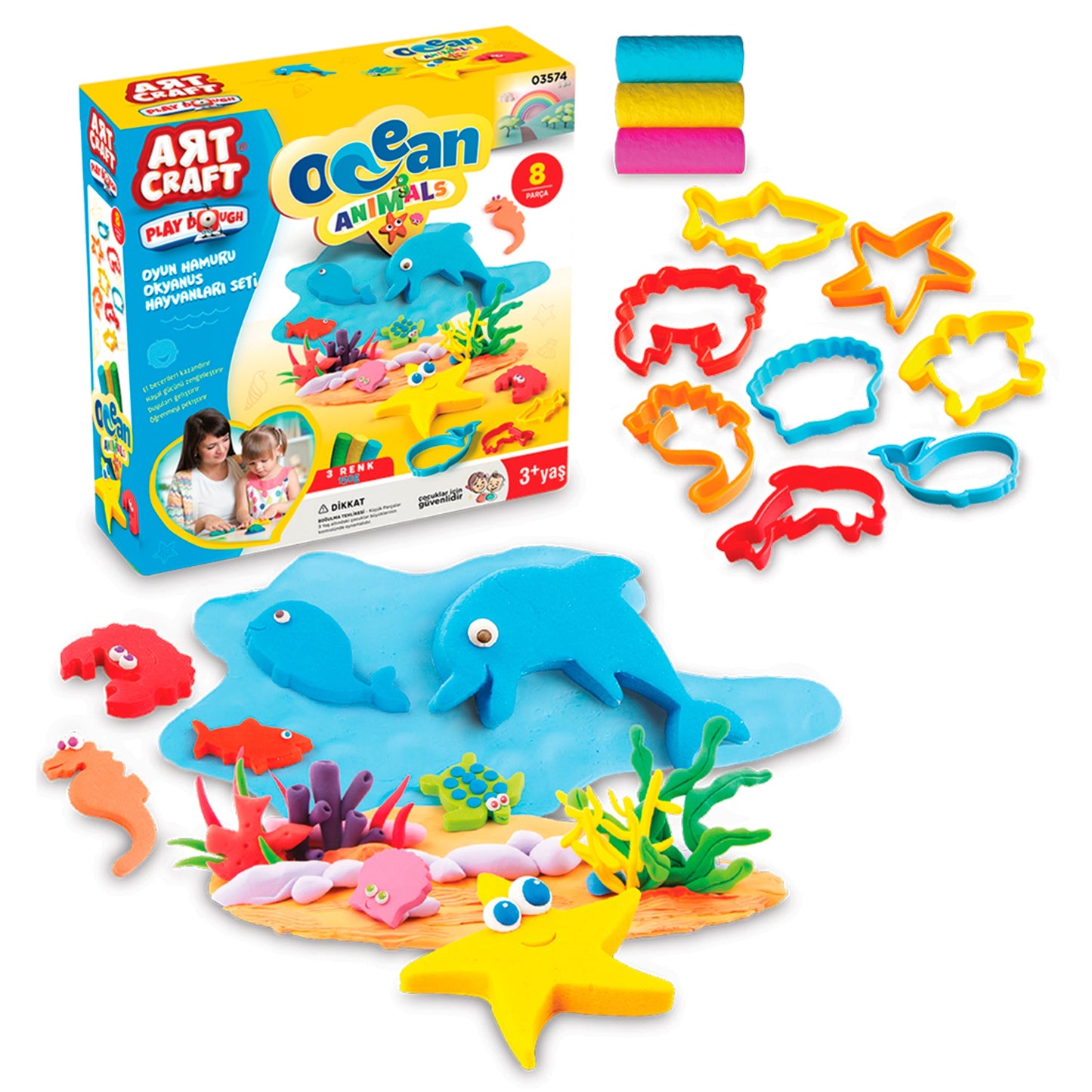 Set de masa Animales Marinos P/ Niños