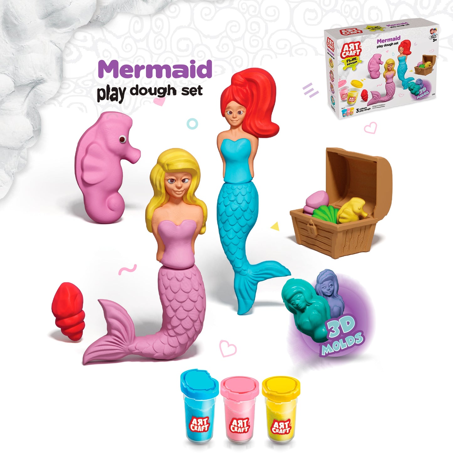 Set de Masa Sirena P/ Niñas