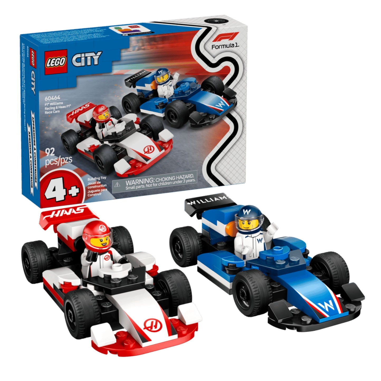 F1 Williams Racing & Haas F1 Race Cars
