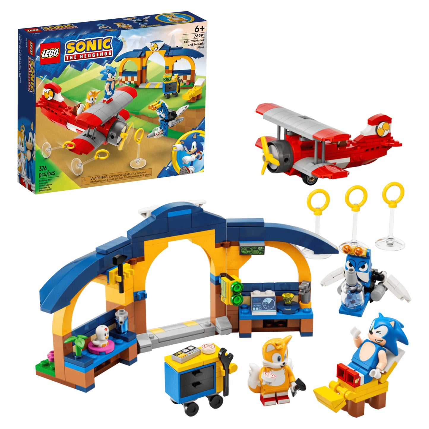 Tails' Workshop and Tornado Plane