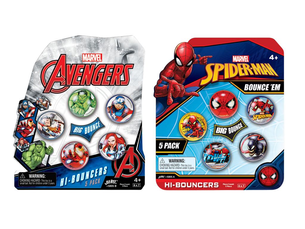 MARVEL PELOTAS SALTARINAS 5PK SURT