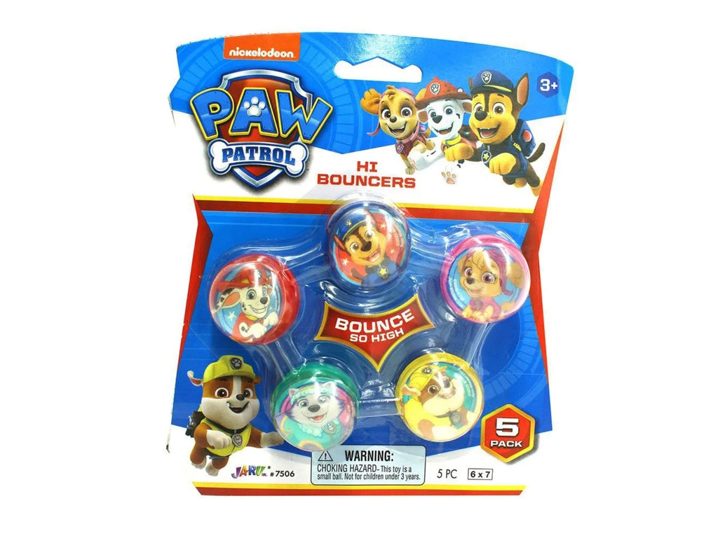 PAW PATROL PELOTAS SALTARINAS 5PK SURT.