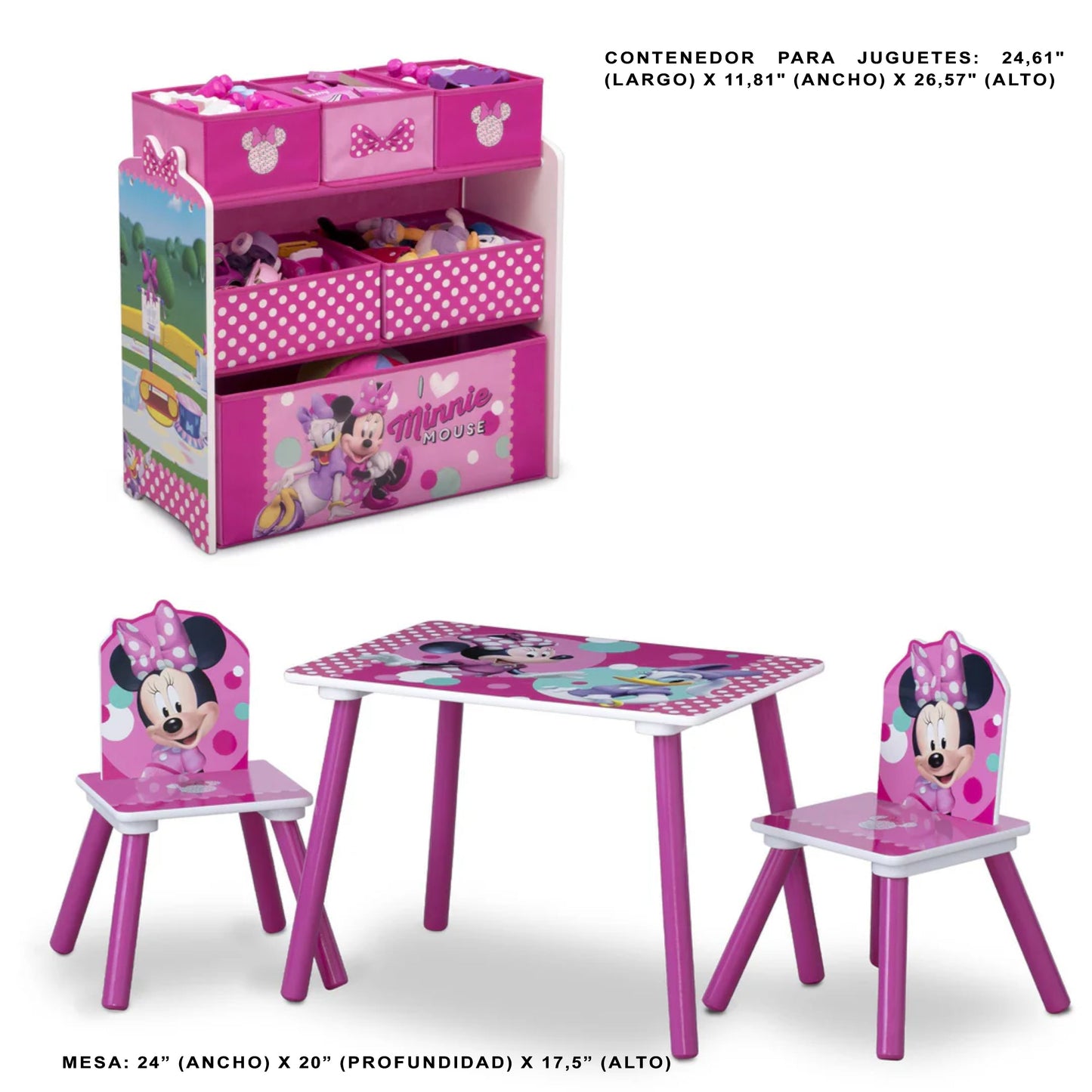 Set de mesa y sillas 3pzs