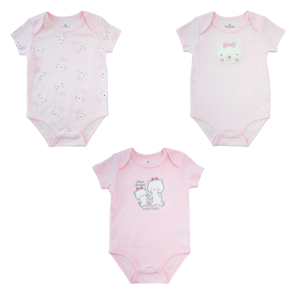 Body M/ Corta P/ Bebe 3pk