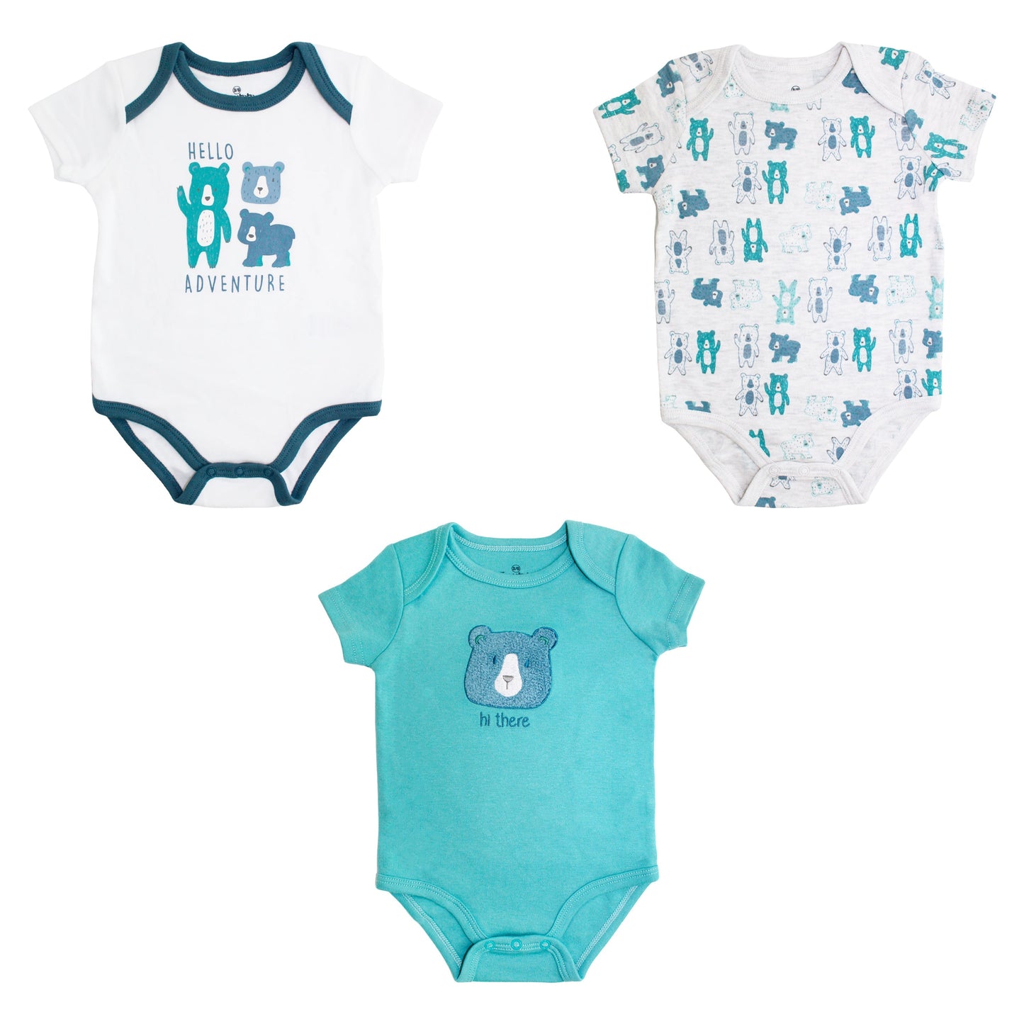 Body M/ Corta P/ Bebe 3pk