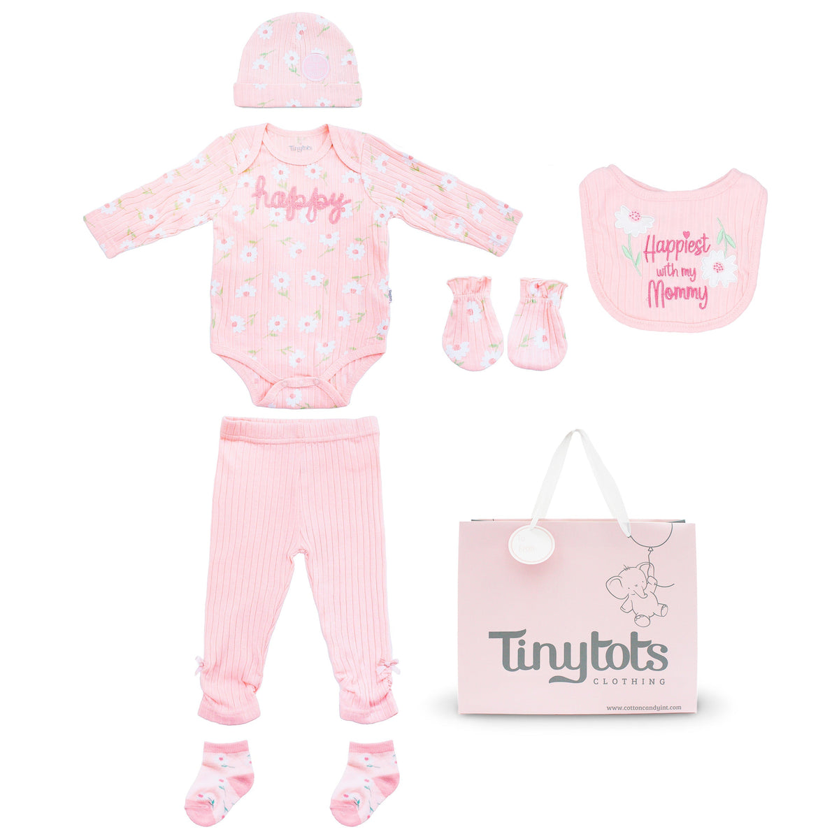 Body +Gorro+Babero+pantalon+Mitones