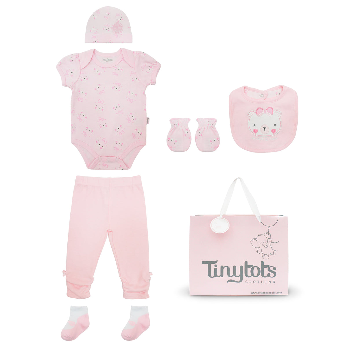 Body +Gorro+Babero+pantalon+Mitones