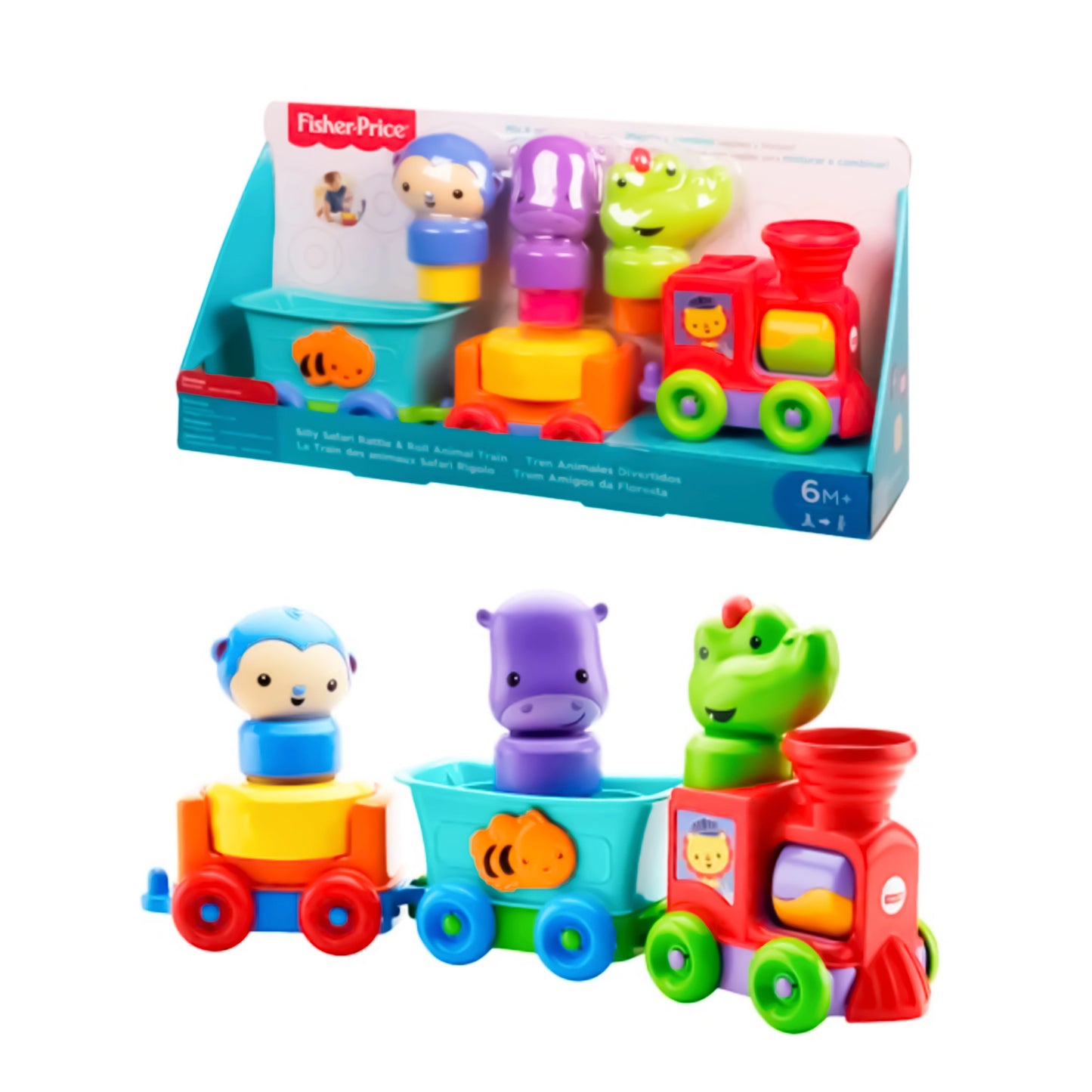 Tren de animales divertidos