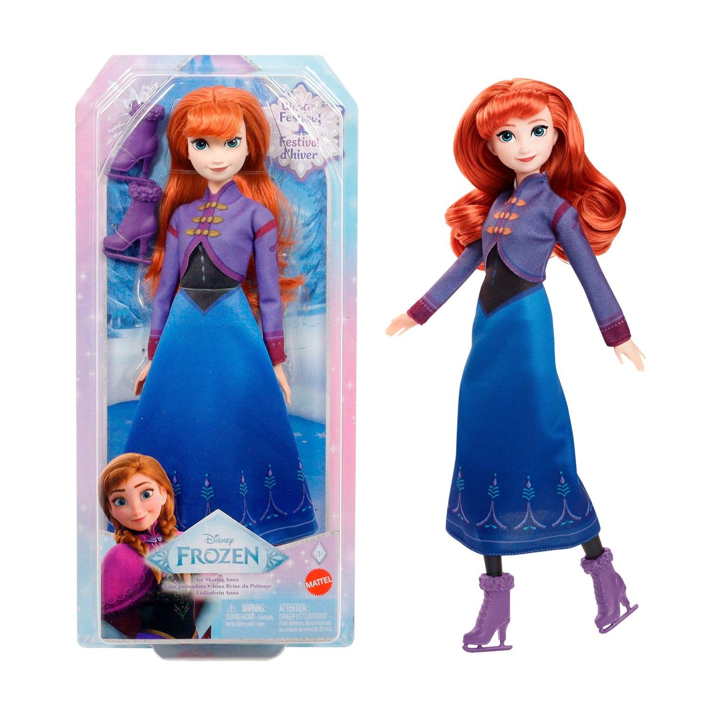 Princesa AnnaPatinadora Hielo Frozen