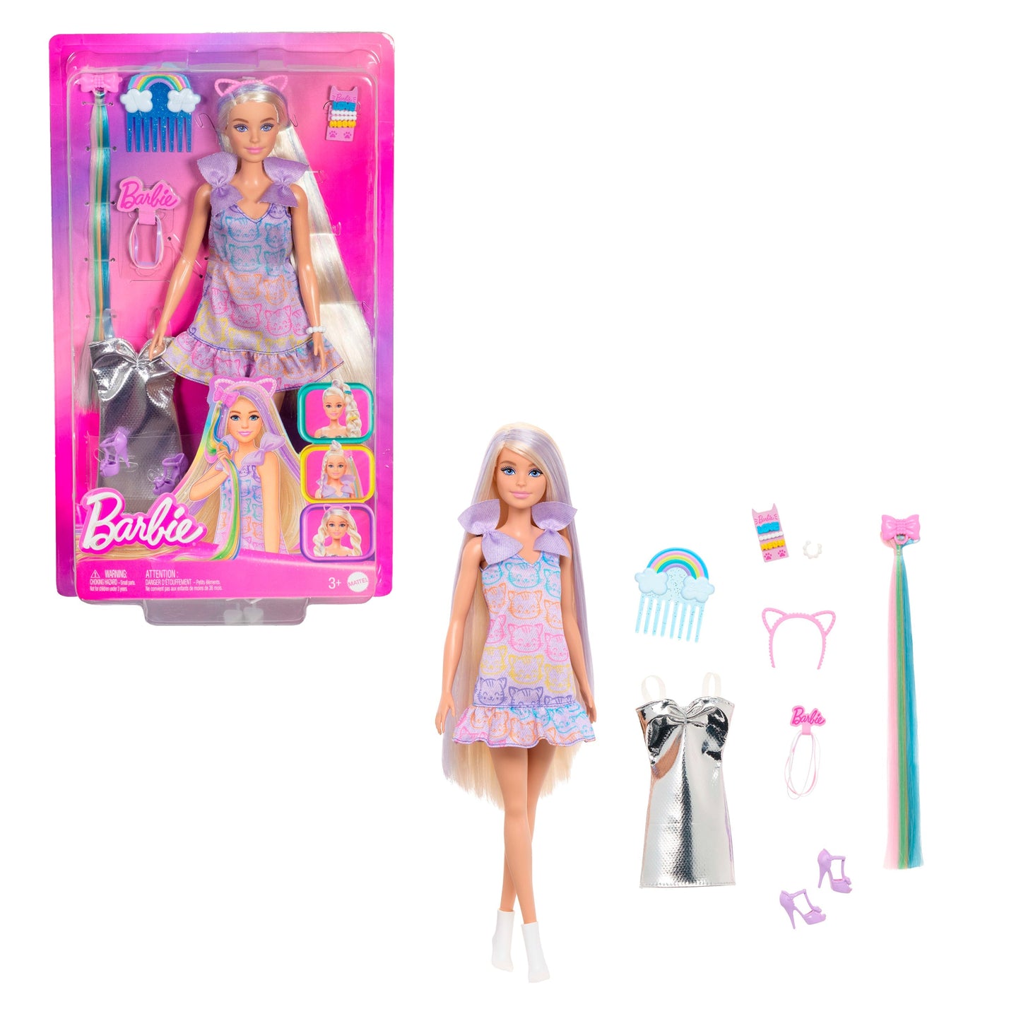 Barbie Pelo Divertido y Elegante