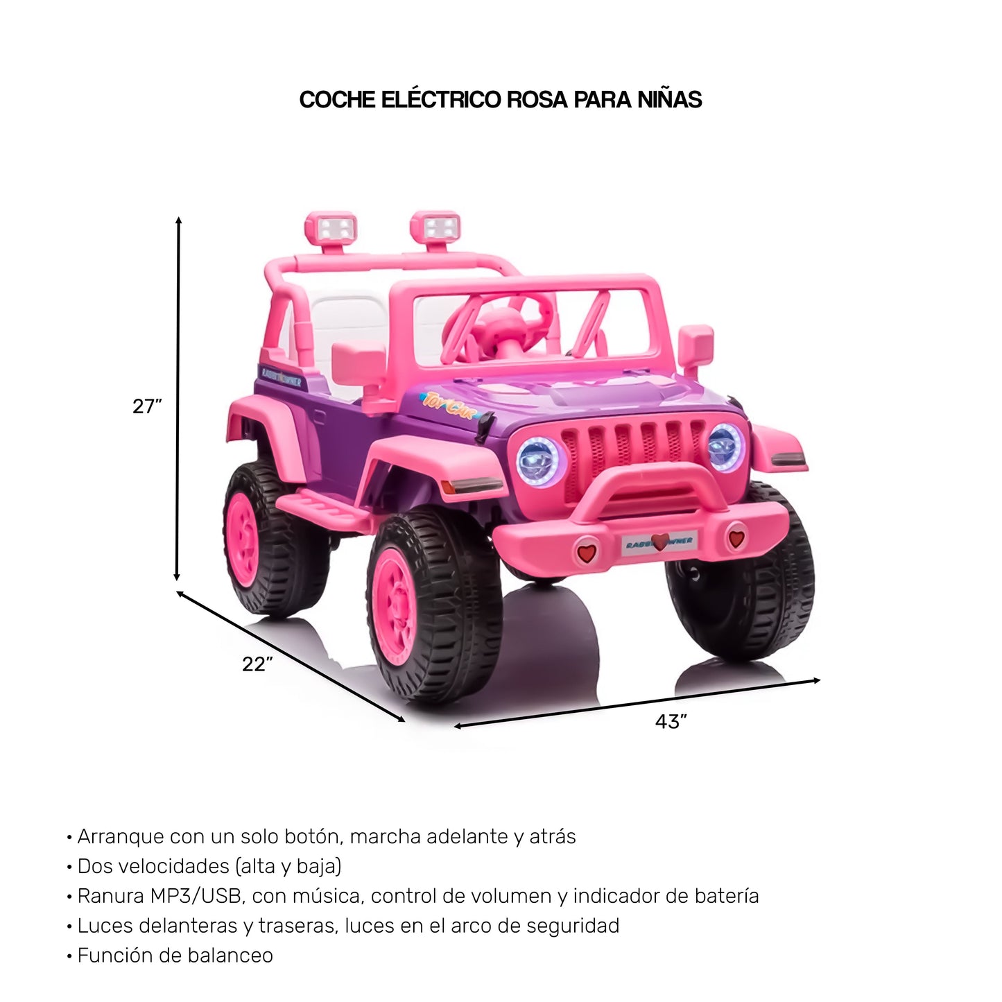 Vehículo Eléctrico para niñas