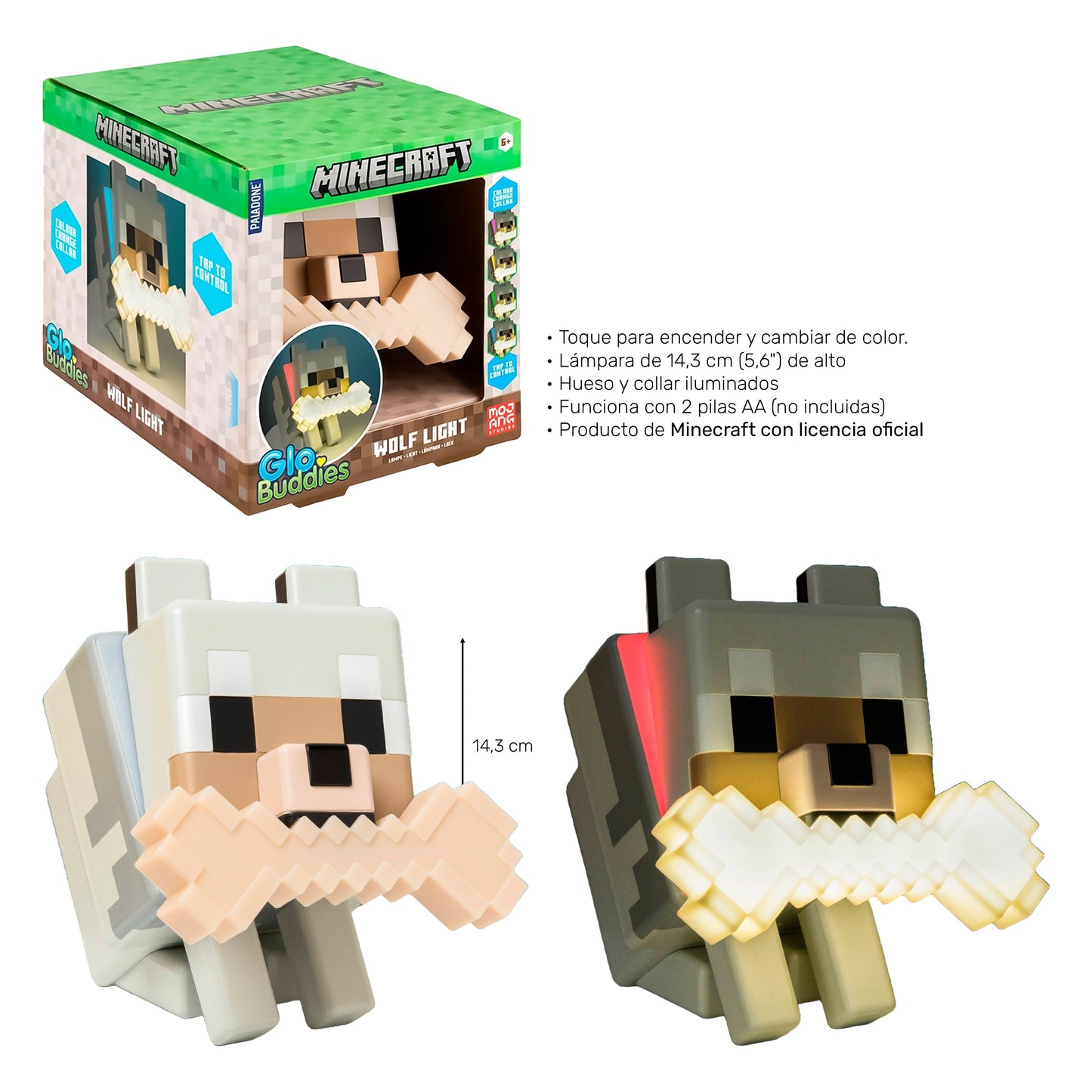 Lampara de Lobo Minecraft