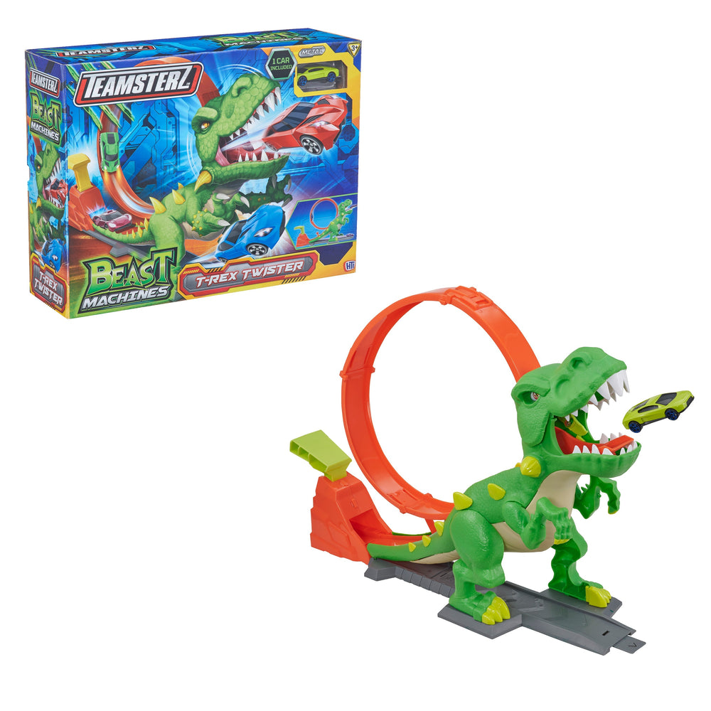Pista Dinosaurio T-Rex y Carro
