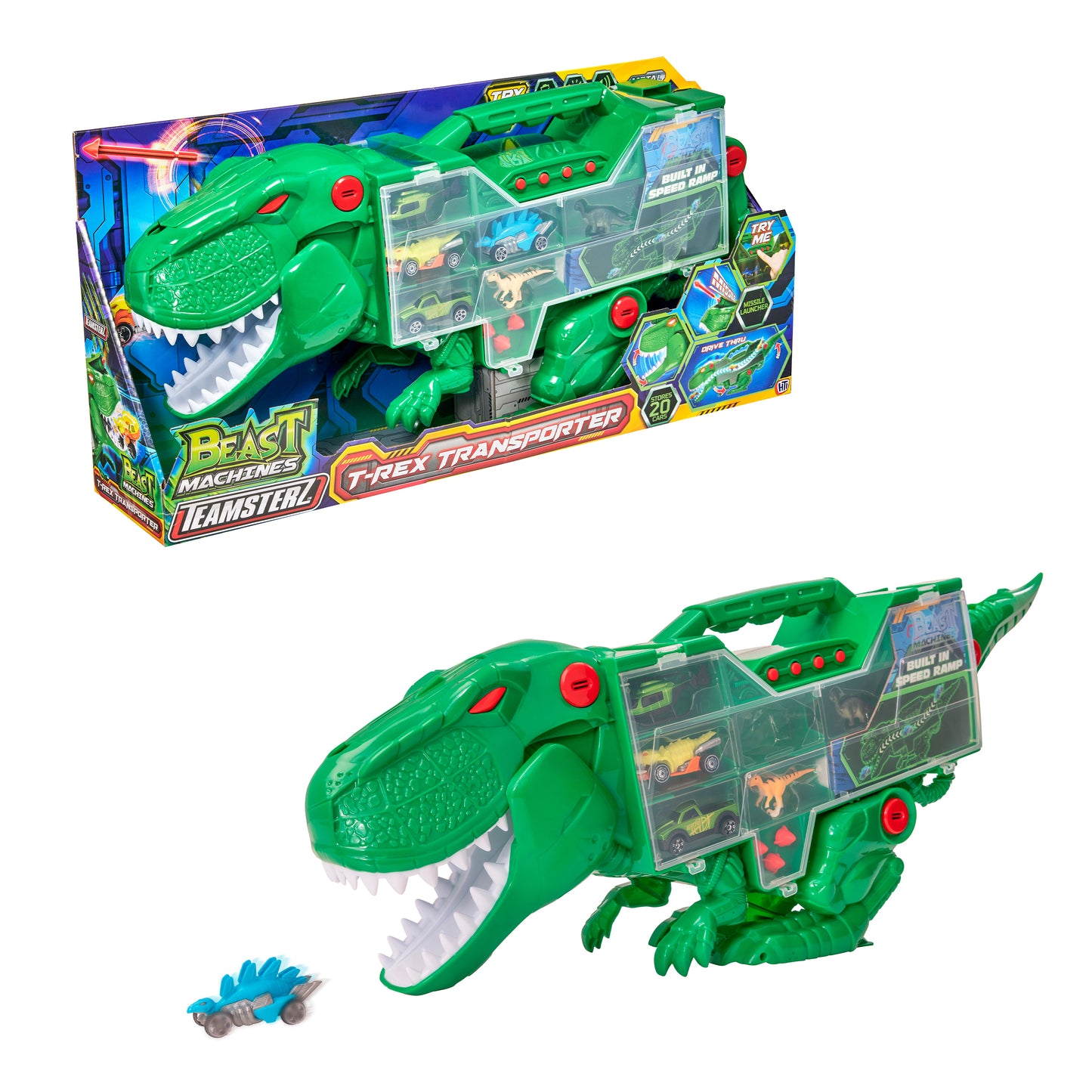 Transportador T-Rex y Carros