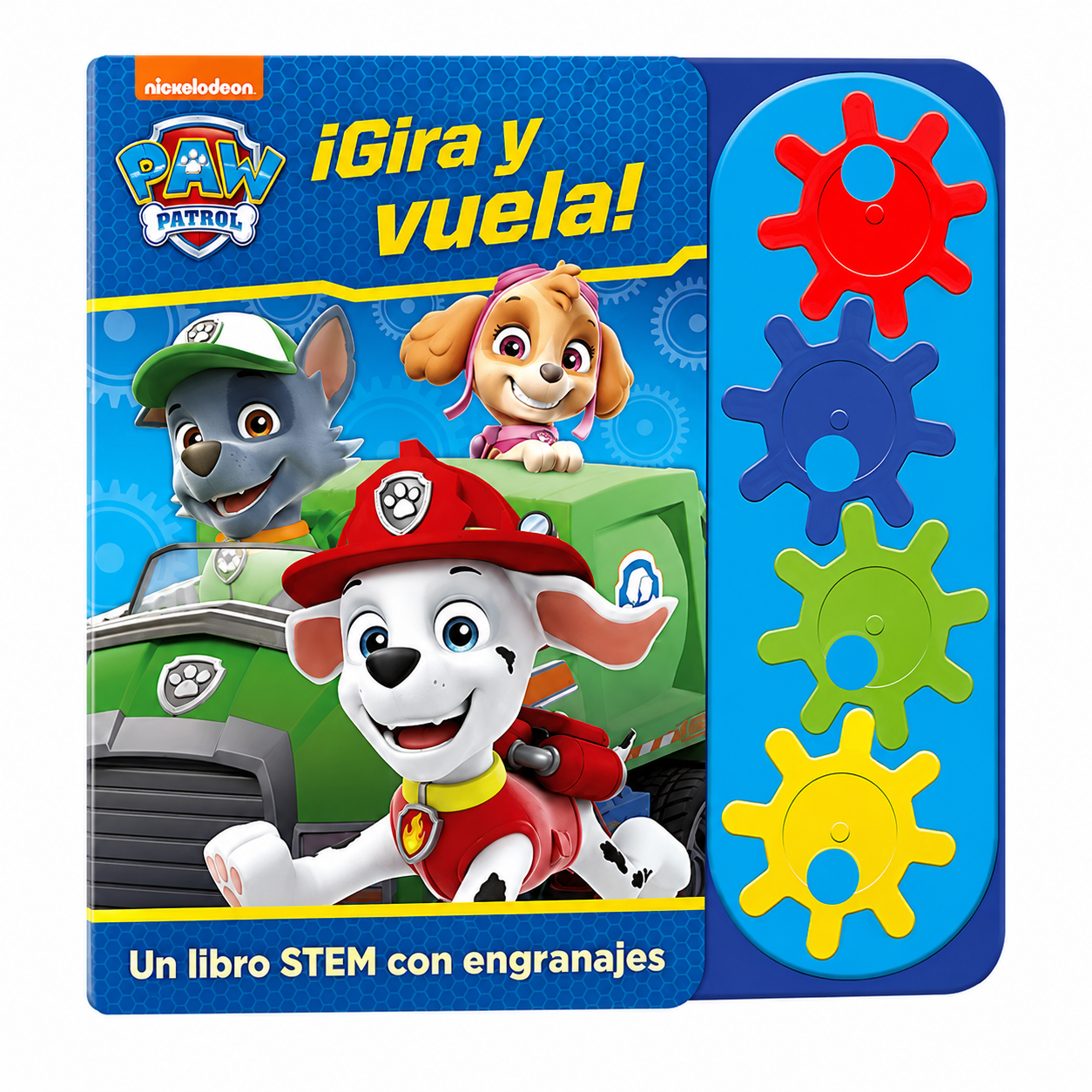 LIBRO CON ENGRANAJES EN ACCION PAW PATROL