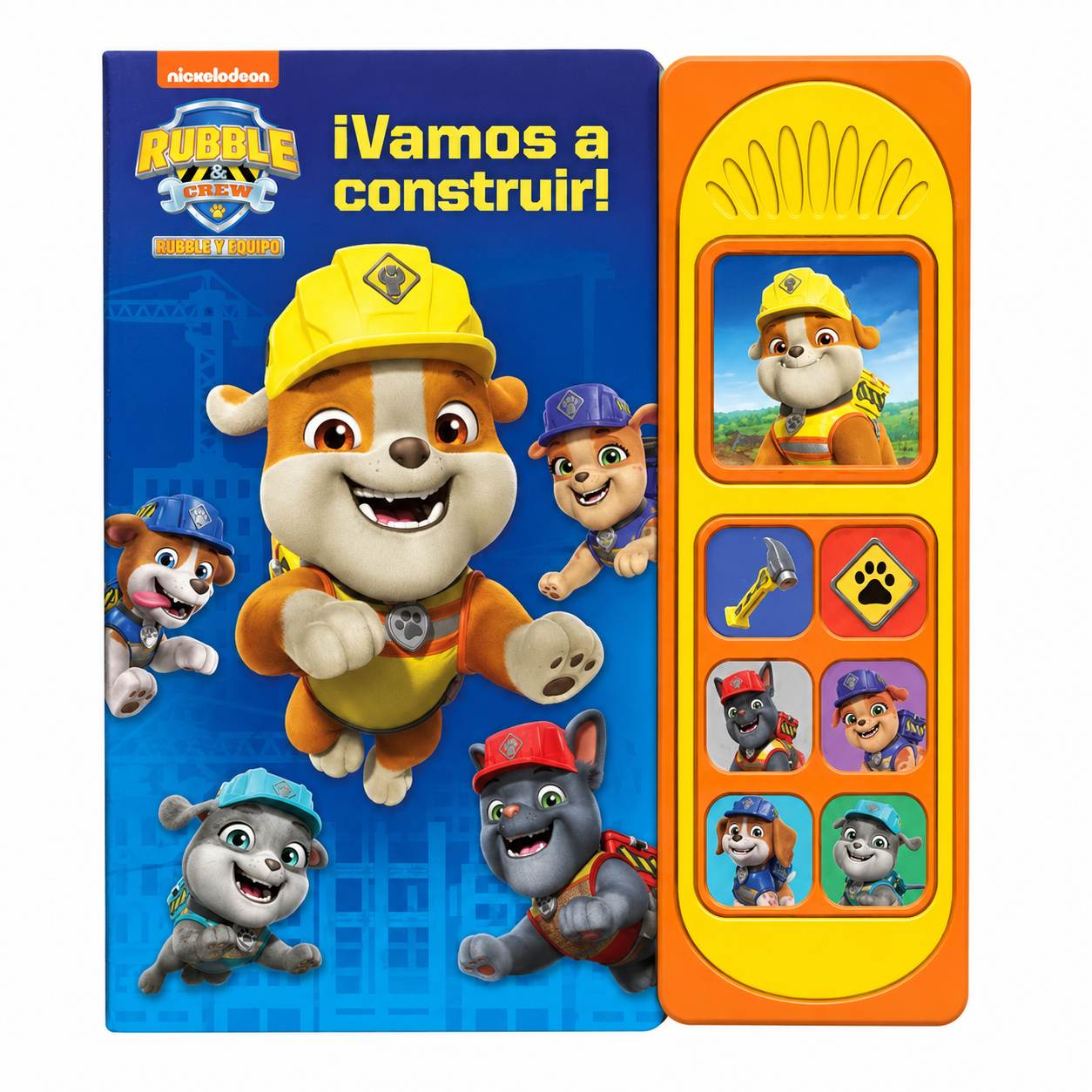 LIBRO CON 7 SONIDOS VAMOS A CONSTRUIR RUBBLE Y EQUIPO NICKELODEON