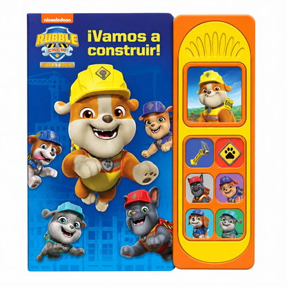 LIBRO CON 7 SONIDOS VAMOS A CONSTRUIR RUBBLE Y EQUIPO NICKELODEON