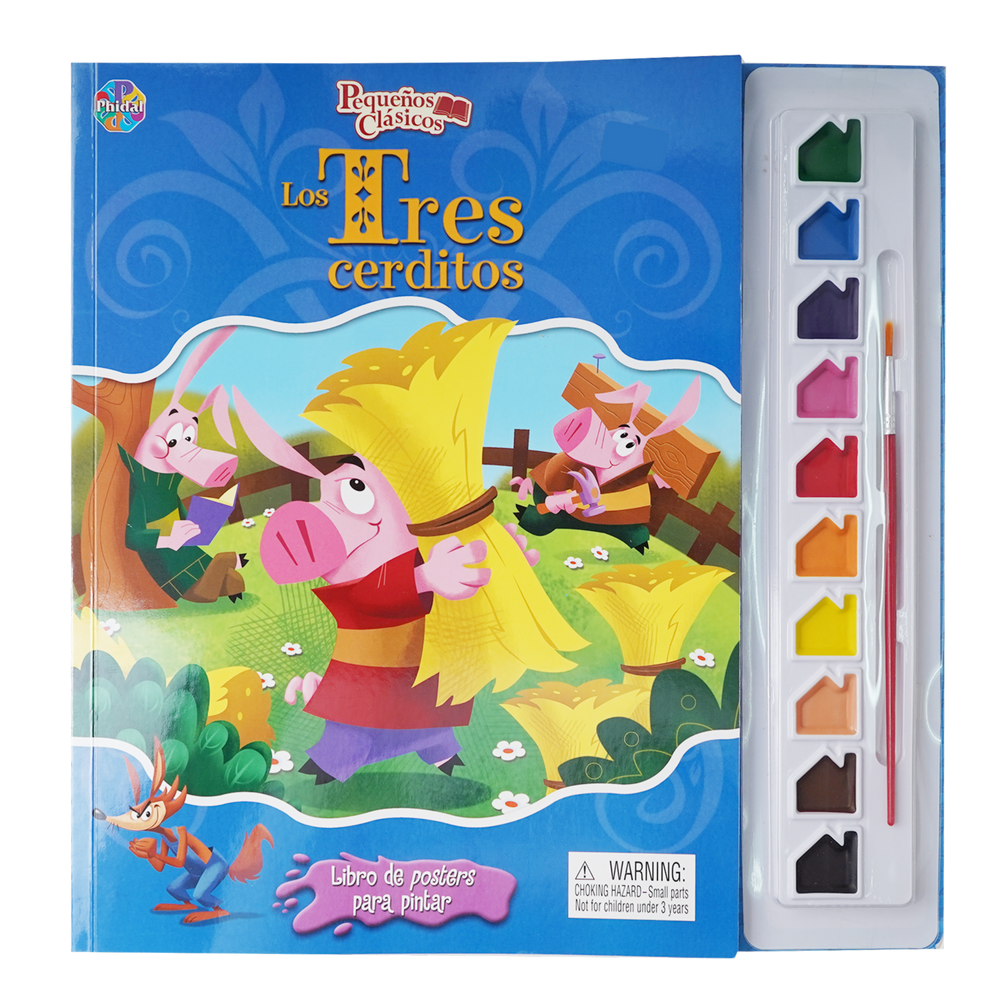 LIBRO DE POSTER PARA PINTAR LOS TRES CERDITOS