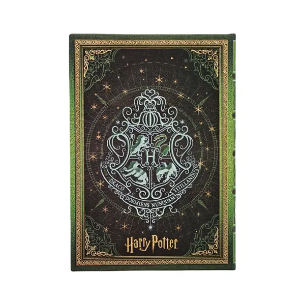 LIBRETA HARRY POTTER MIDI SLYTHERIN CON LINEAS PAPERBLANKS