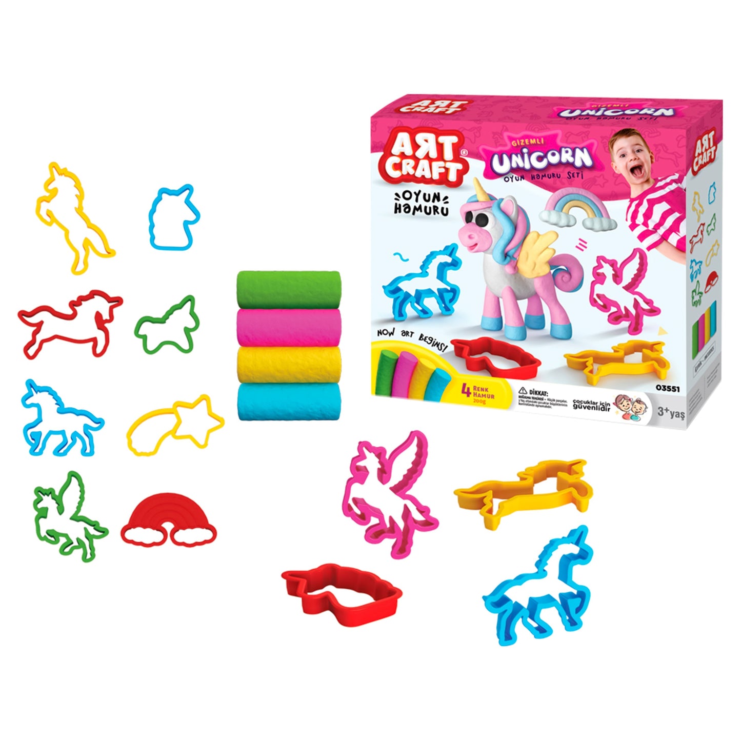 Set de masa Unicornio P/ Niñas