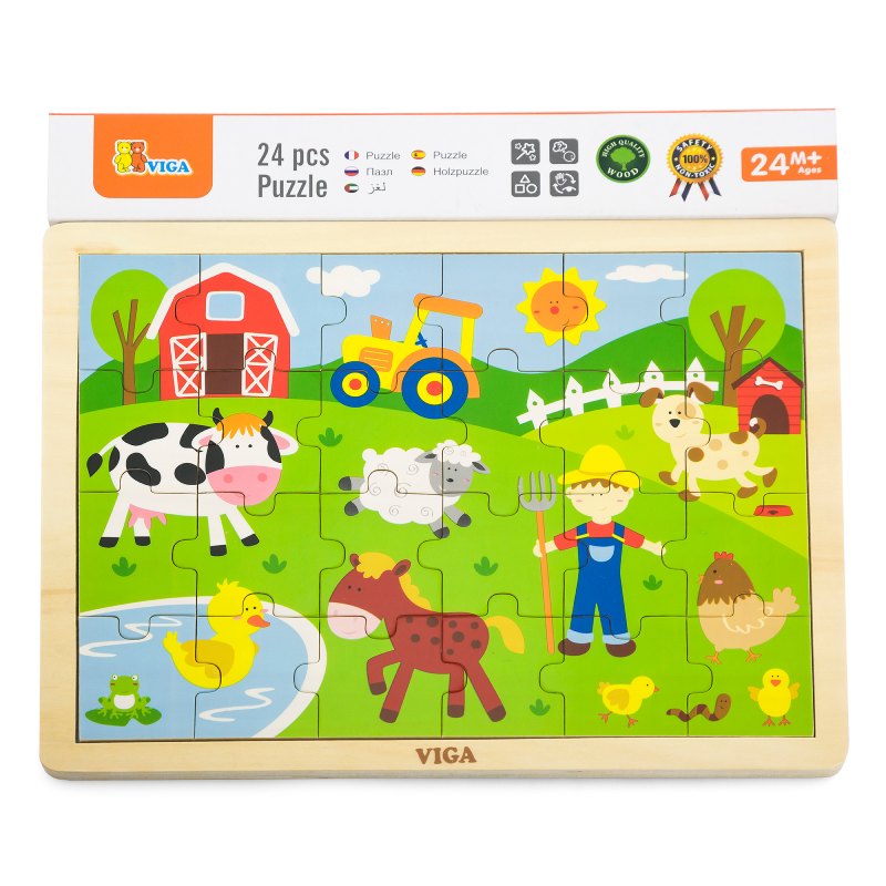 Rompecabezas de granja 24 pcs