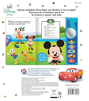 LIBRO DE CANCIONES CANCIONES PARA REIR DISNEY BABY