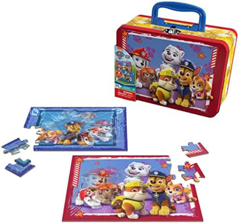 PAW PATROL SET 2 ROMPECABEZAS LENTICULARES LATA 24 PZS.