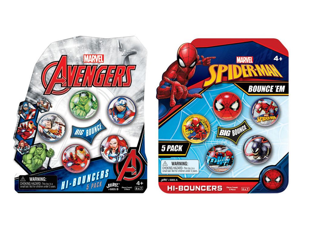 MARVEL PELOTAS SALTARINAS 5PK SURT