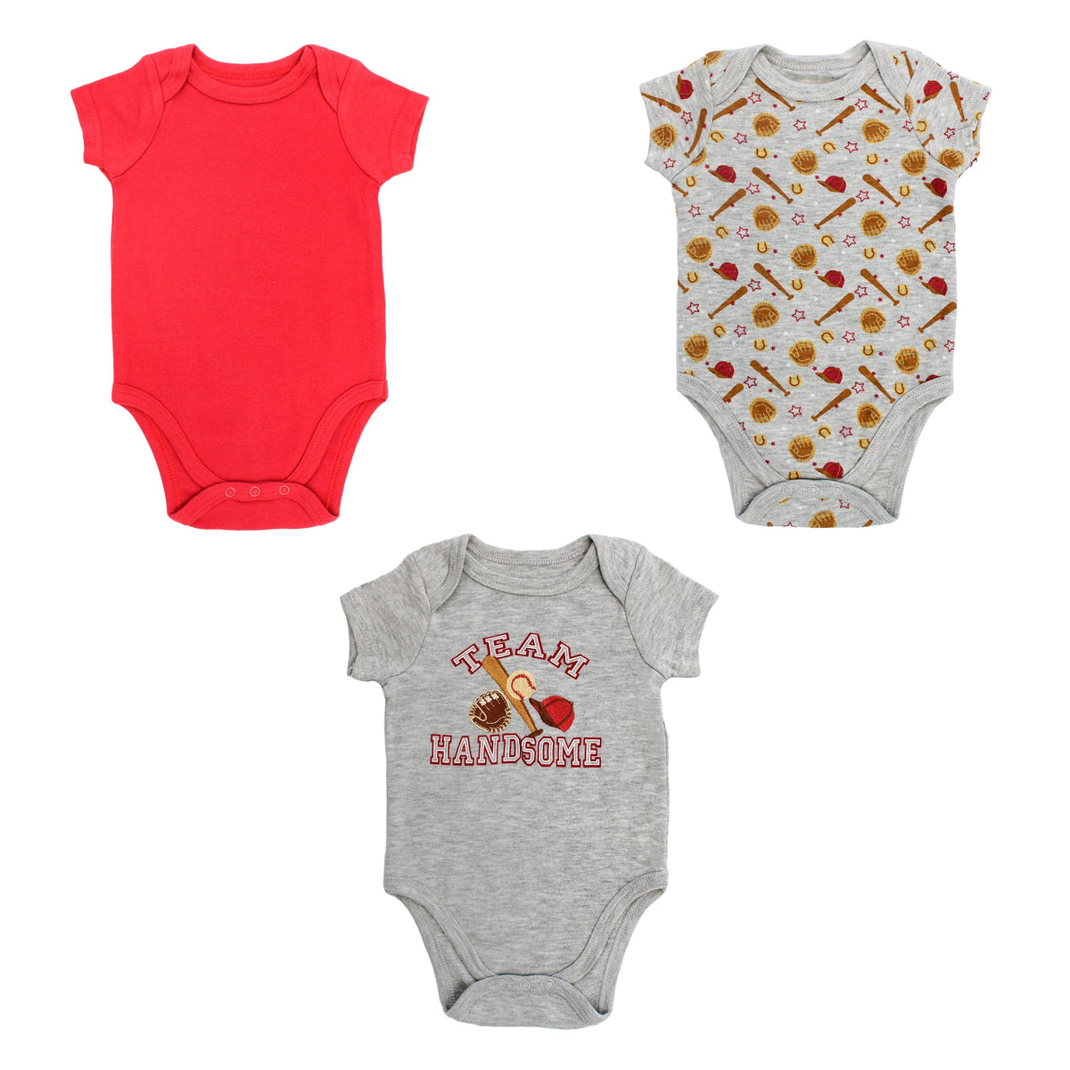 Body M/ Corta P/ Bebe 3pk