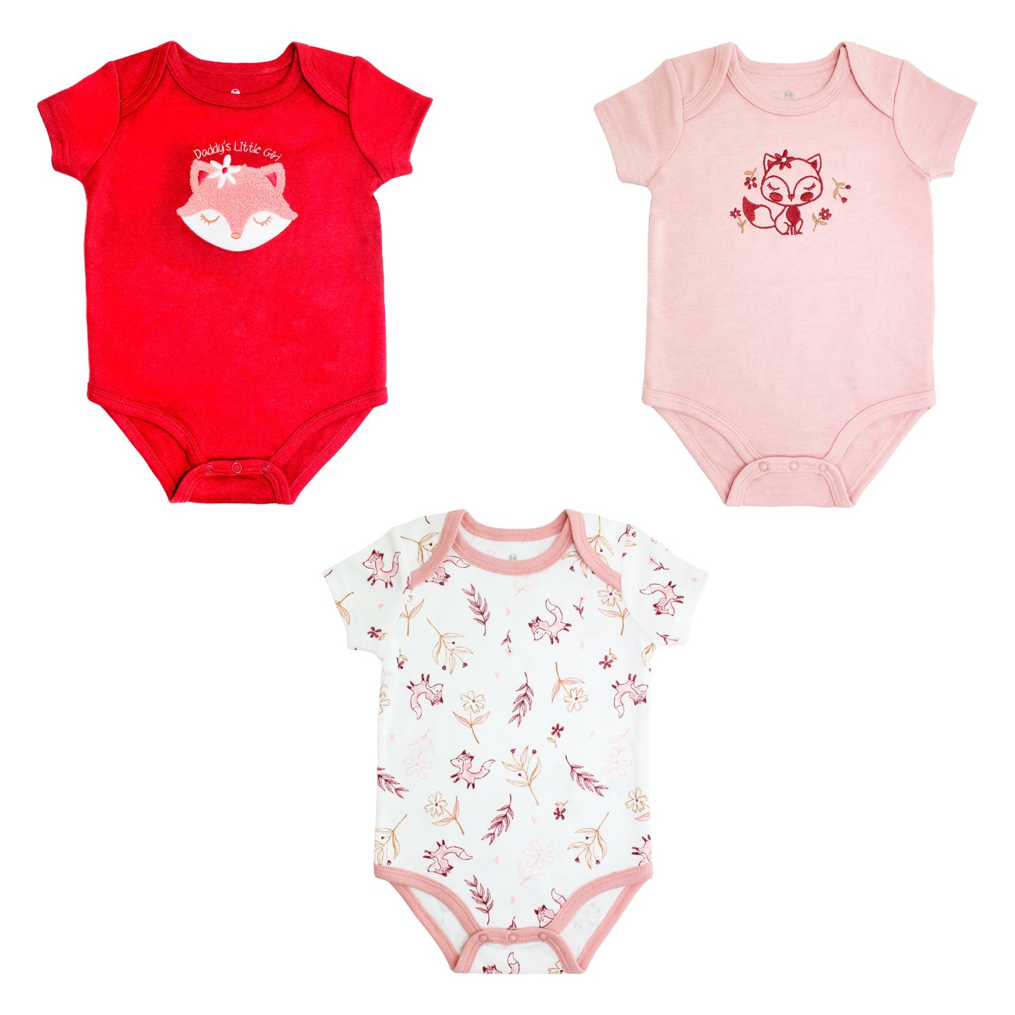 Body M/ Corta P/ Bebe 3pk