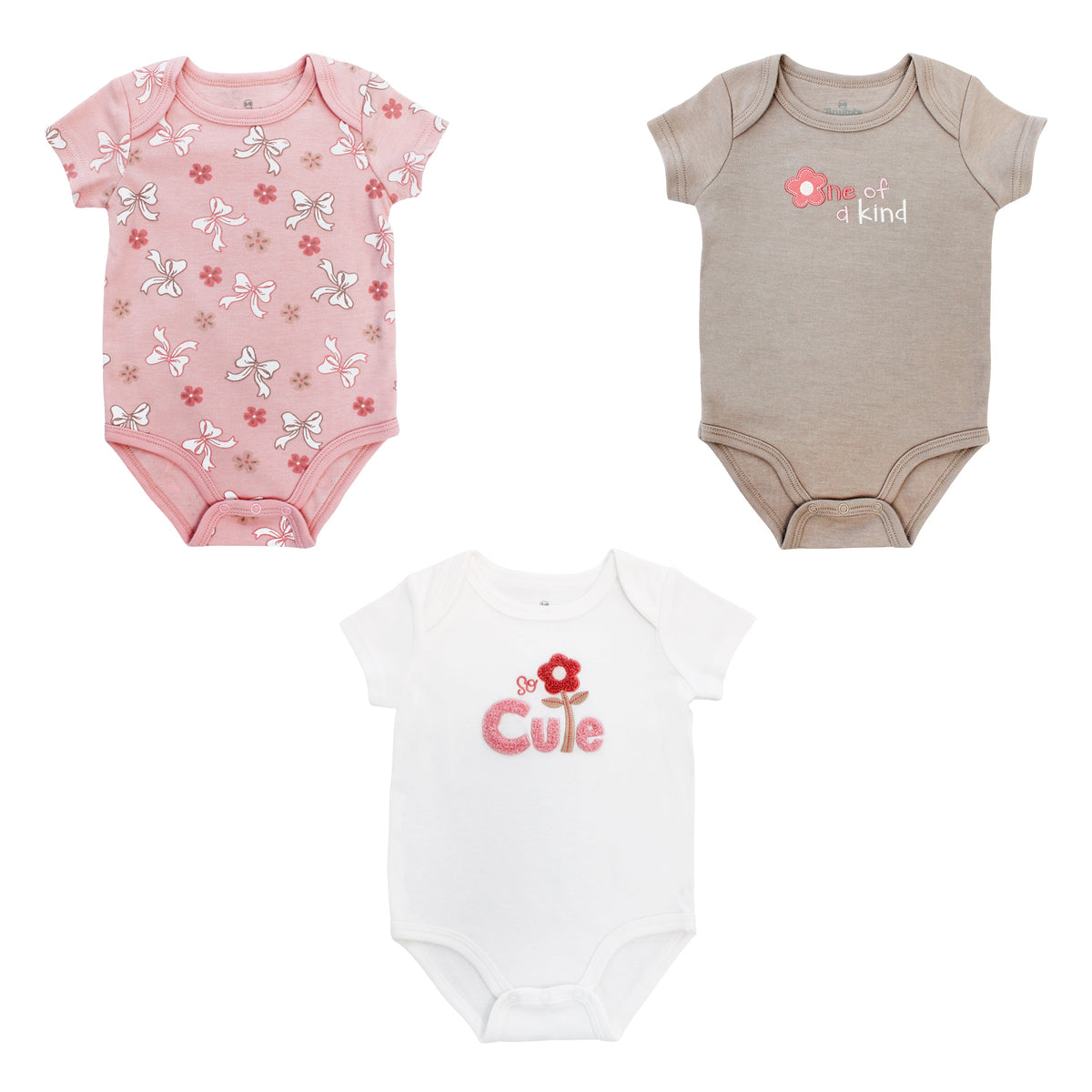 Body M/ Corta P/ Bebe 3pk