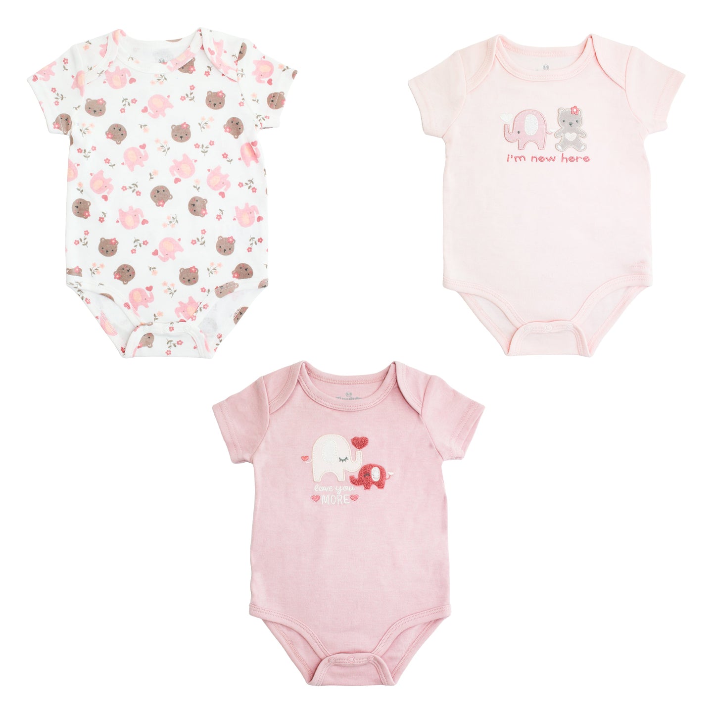 Body M/ Corta P/ Bebe 3pk