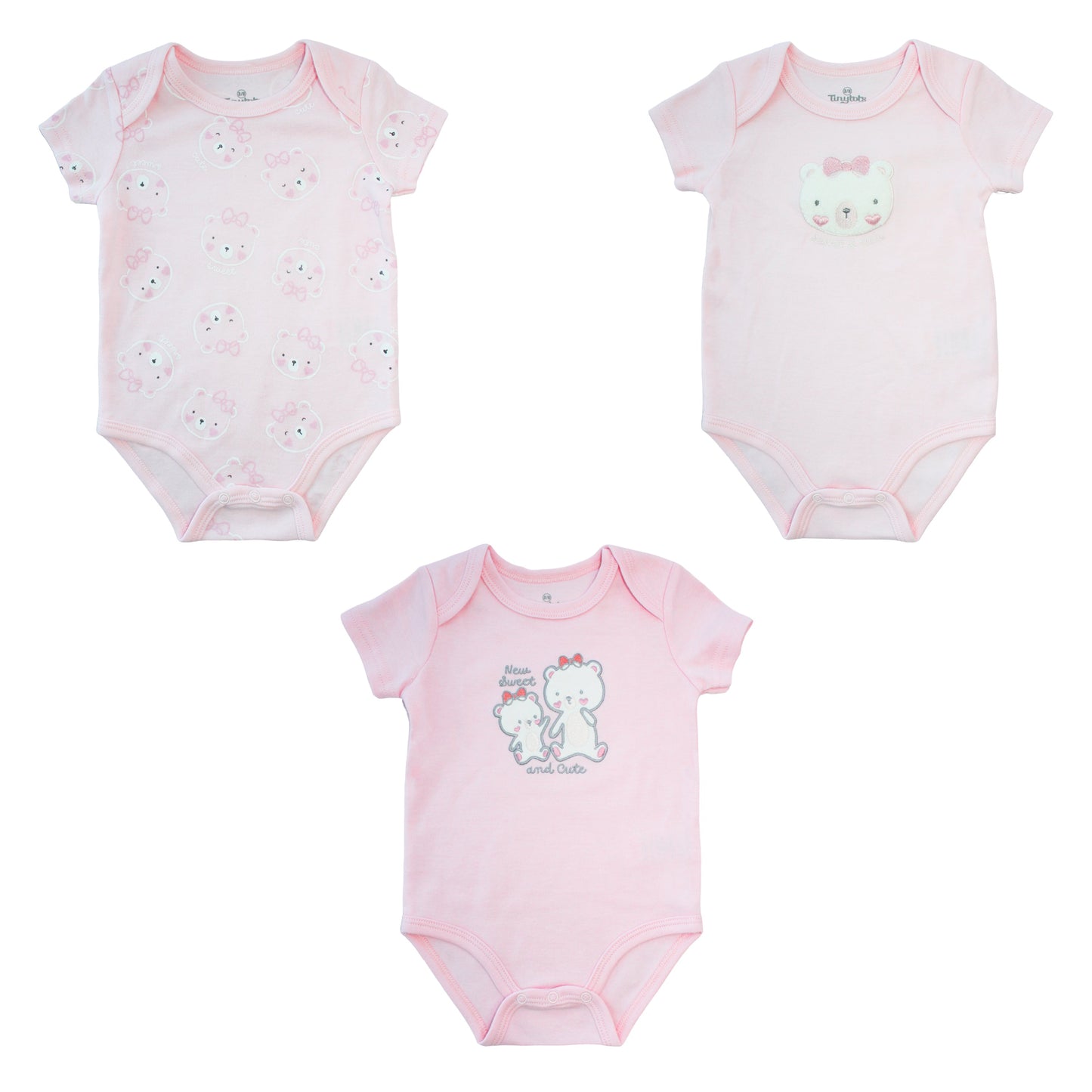 Body M/ Corta P/ Bebe 3pk