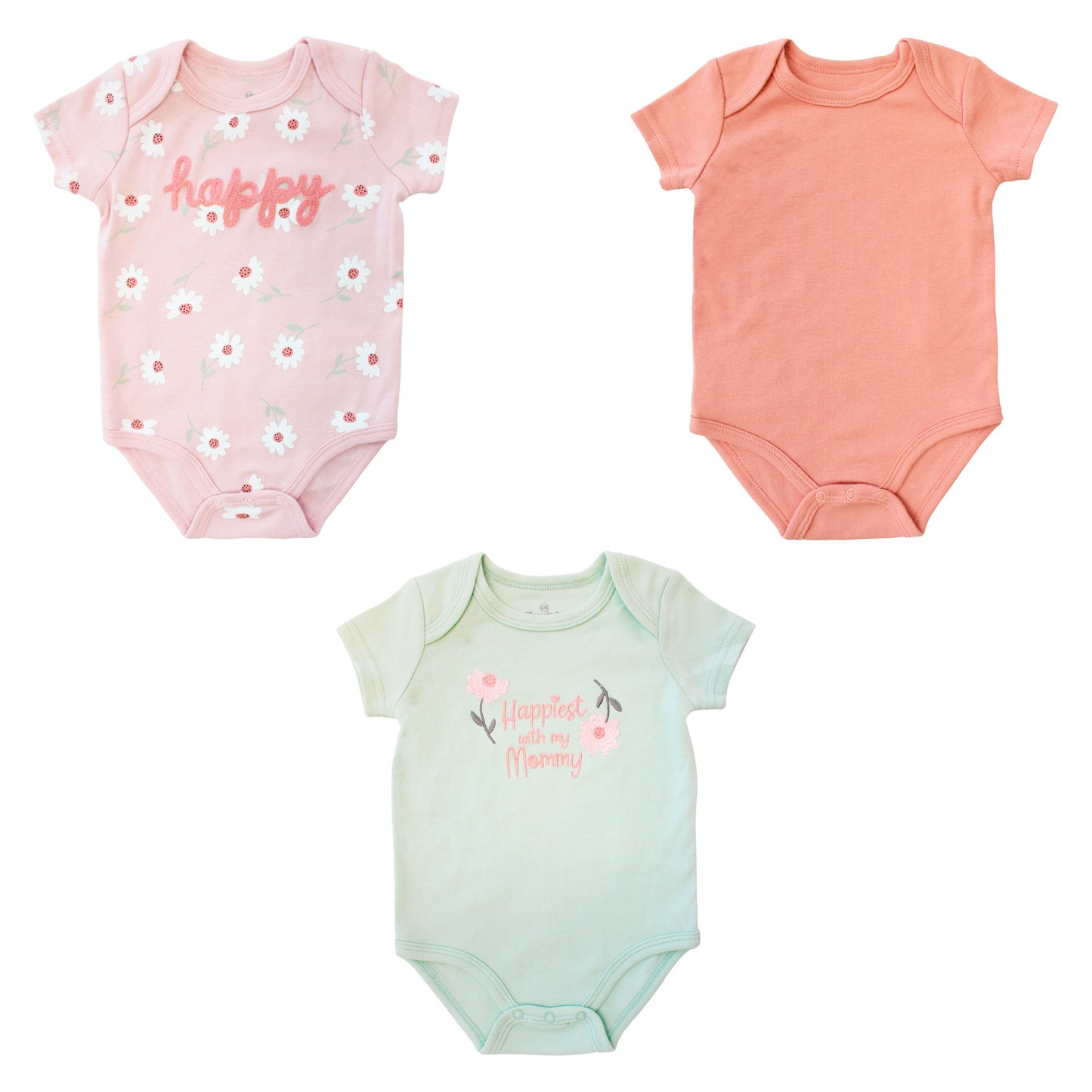 Body M/ Corta P/ Bebe 3pk