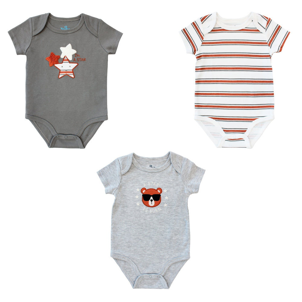 Body M/ Corta P/ Bebe 3pk