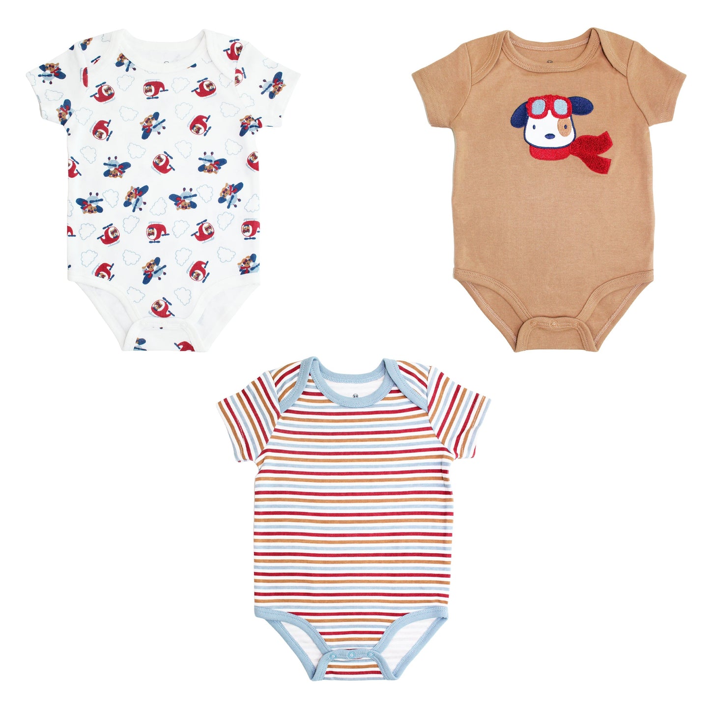Body M/ Corta P/ Bebe 3pk
