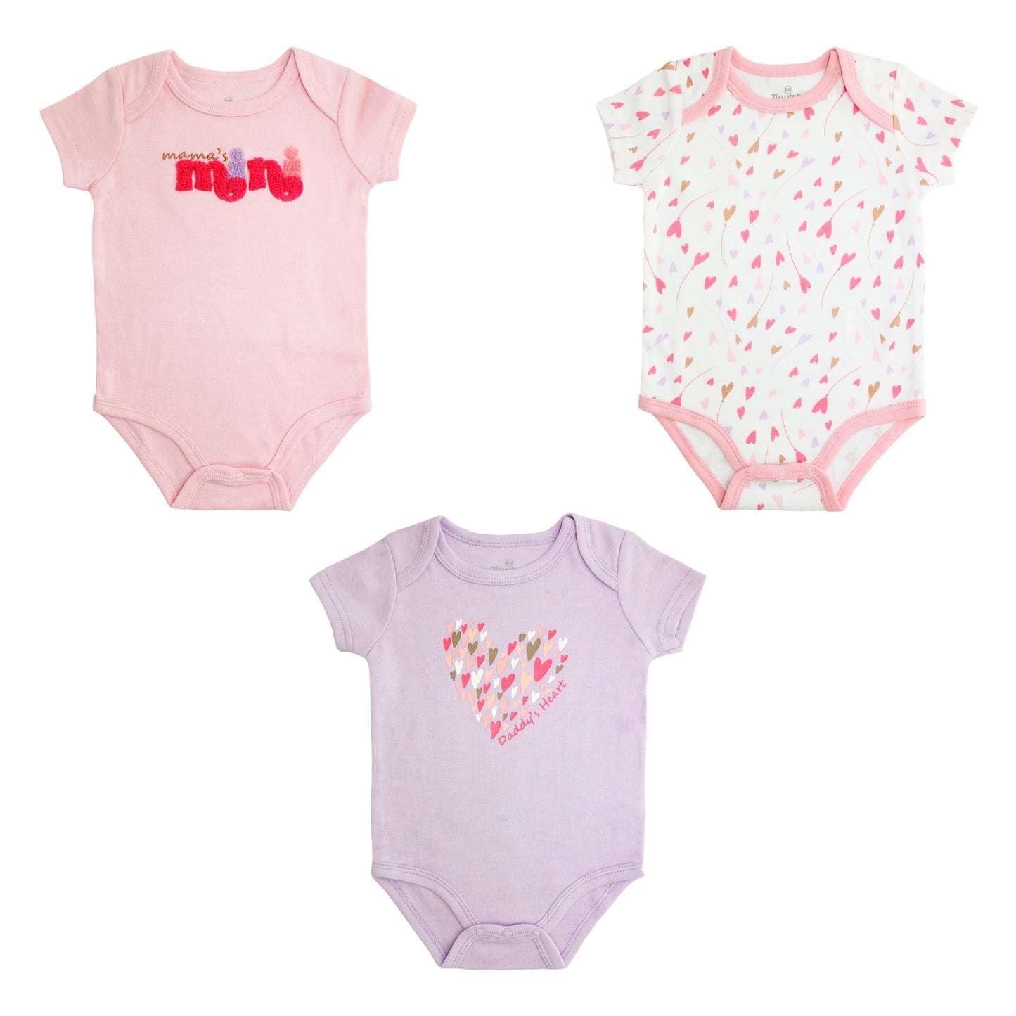 Body M/ Corta P/ Bebe 3pk