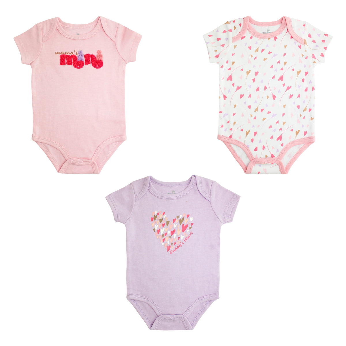Body M/ Corta P/ Bebe 3pk