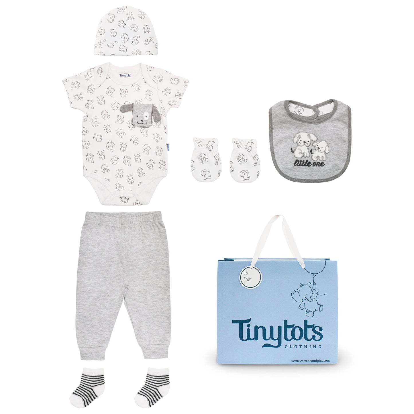Body +Gorro+Babero+pantalon+Mitones