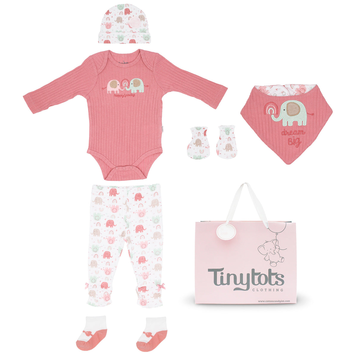 Body +Gorro+Babero+pantalon+Mitones
