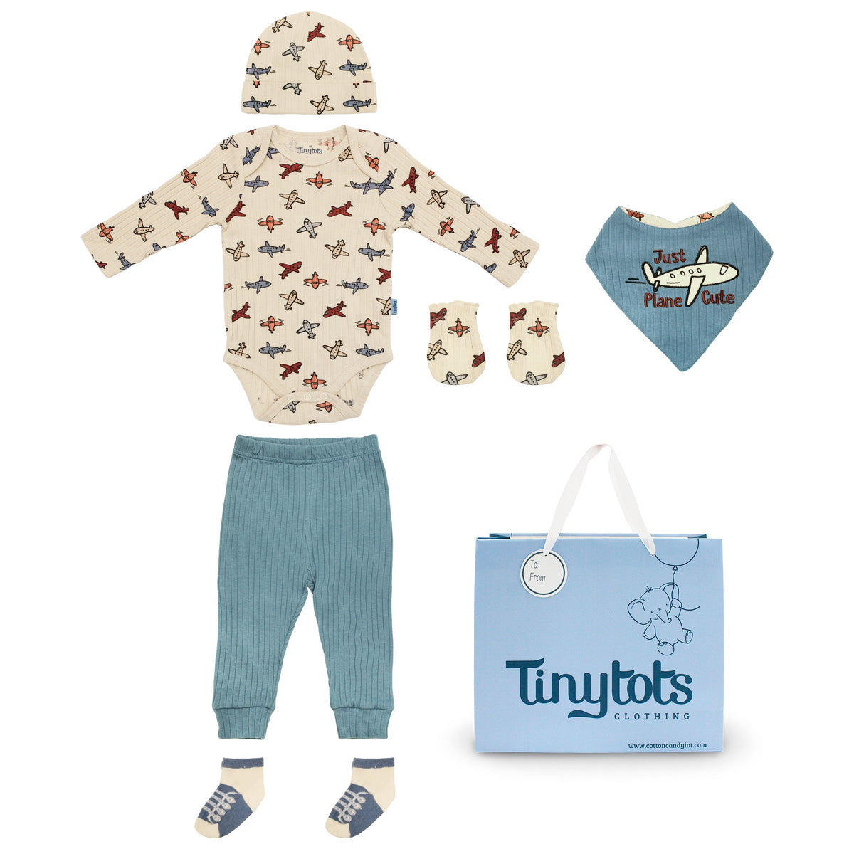 Body +Gorro+Babero+pantalon+Mitones
