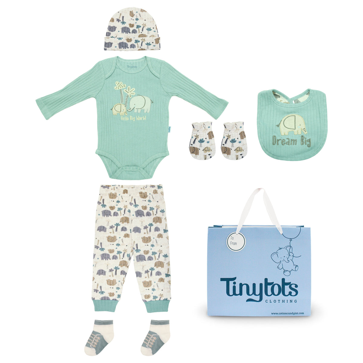 Body +Gorro+Babero+pantalon+Mitones