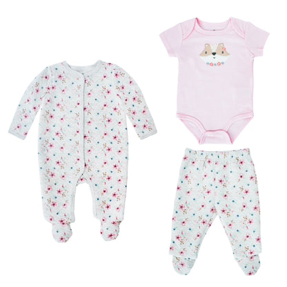 Conjunto Body M / Larga P/ Bebe 3pzs