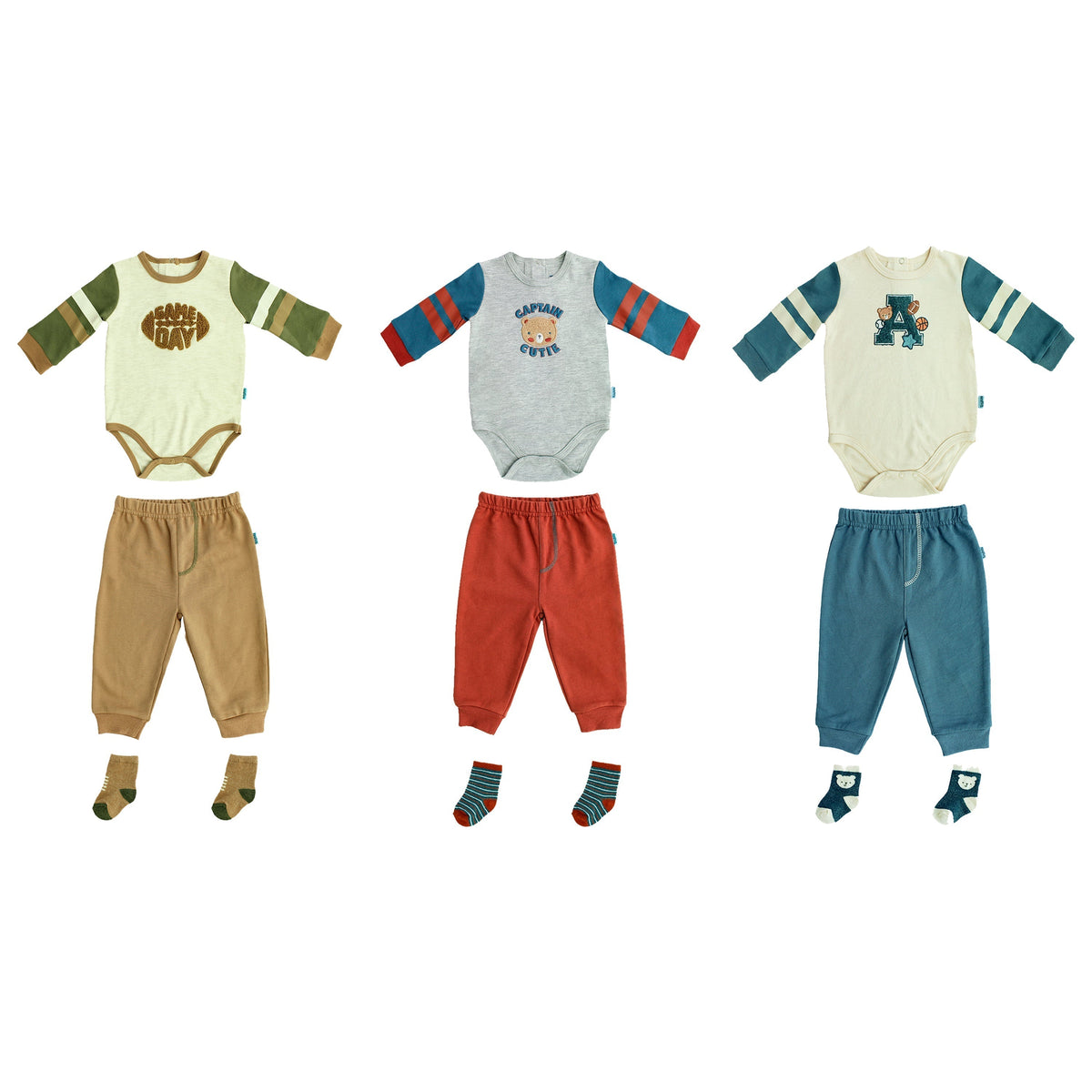 Sueter + pantalon largo + medias
