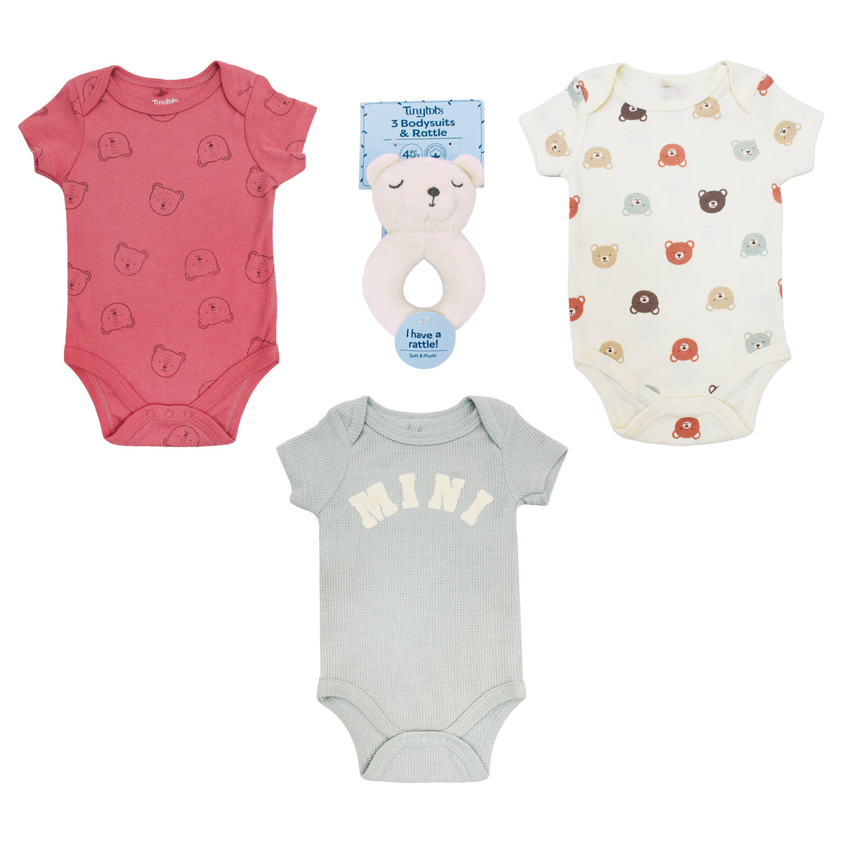 Body M/ Corta + Maraca 3pk