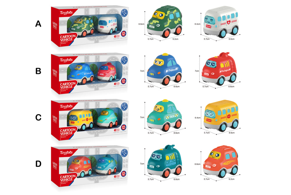 Set de coches animados