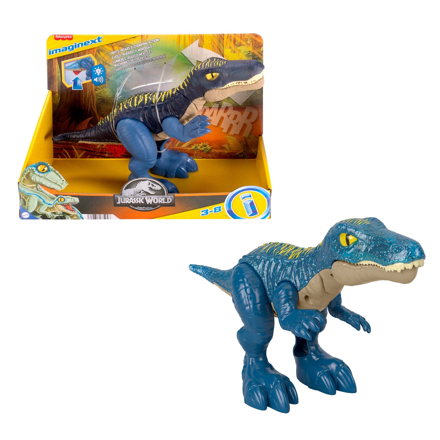 Dinosaurio Rujidos y Mordidas Jurassic World
