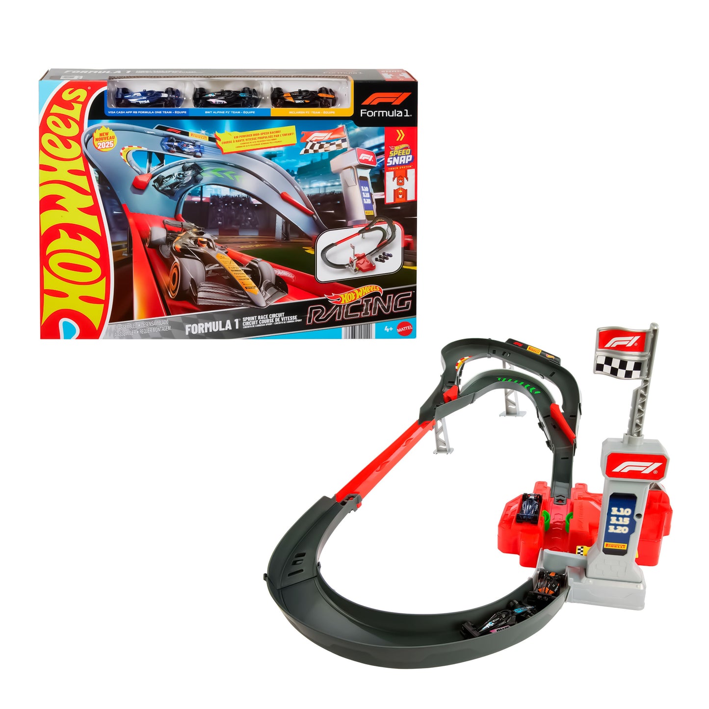 Pista de carros de carrera formula 1